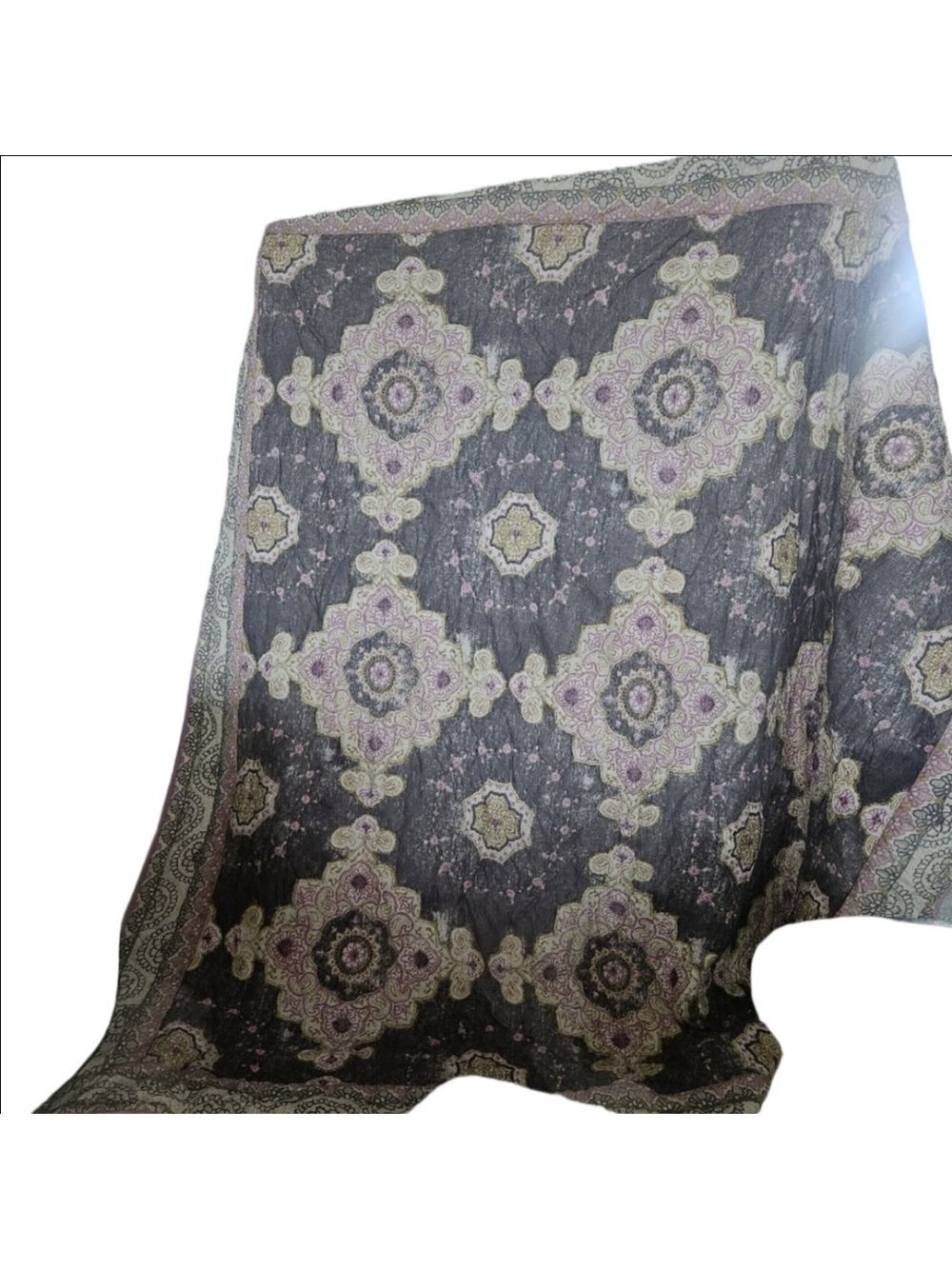 Pottery Barn Teen Bohemian Wonder Quilt Queen 86x86 Boho Medallion Like New - Picture 5 of 5
